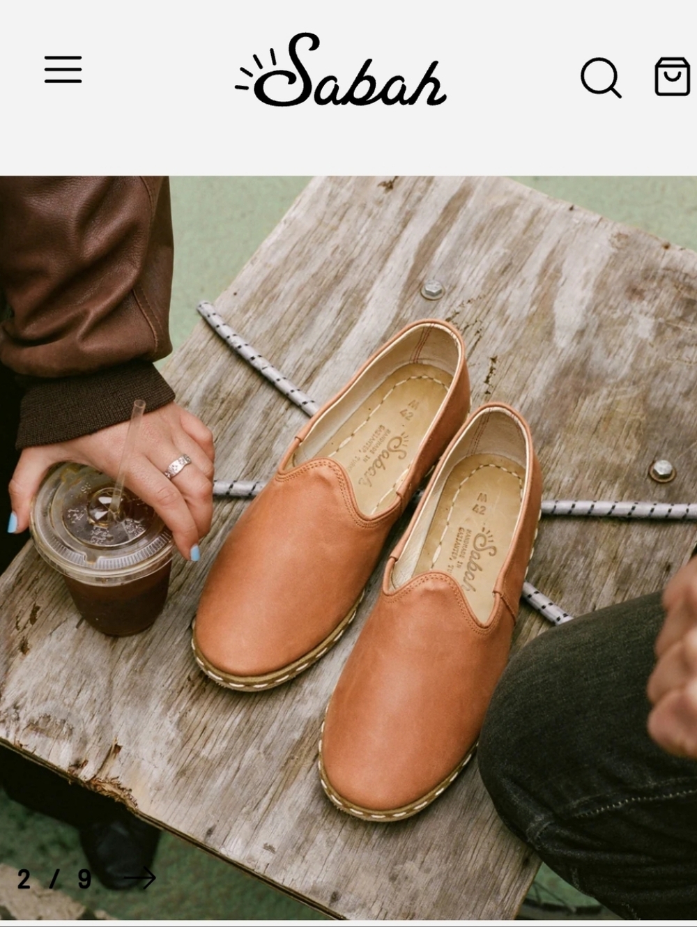 Men’s Sabah Loafers Sun Washed Camel Brown Made by Hand Men's 38 - US 7